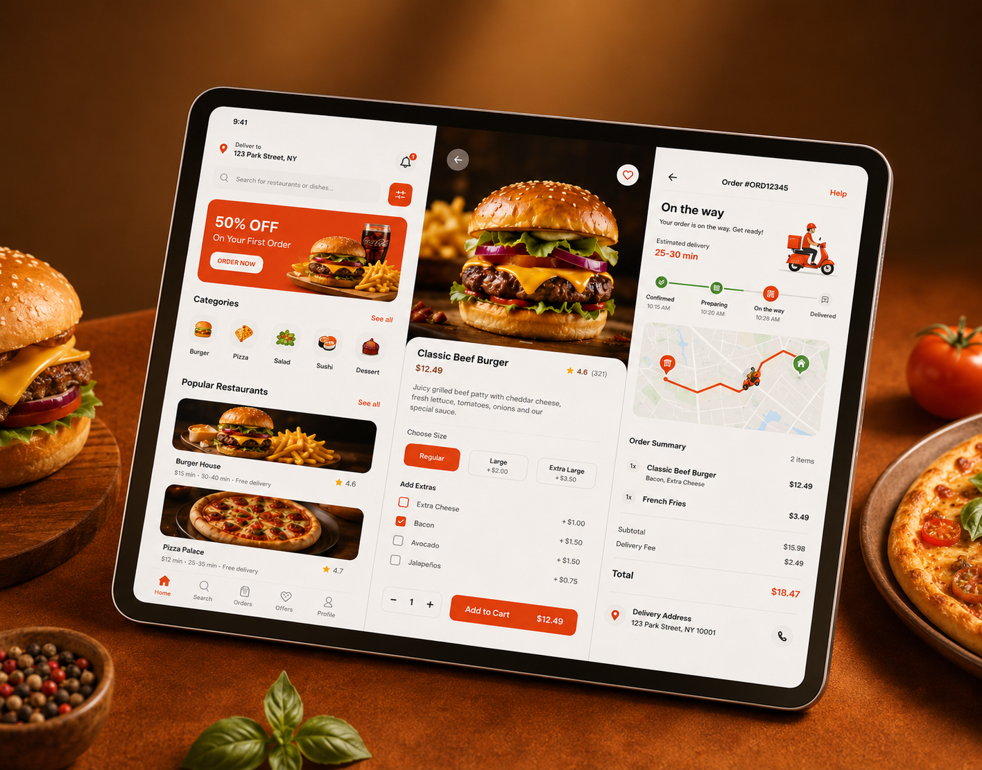 Food Delivery Mobile App project presentation